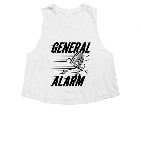 Light color Shirt, a Solid White Blend Women's Cropped Racerback Tank
