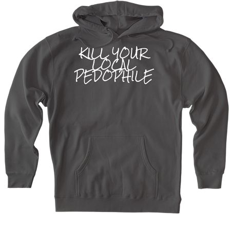 KYLP, a Charcoal Heavyweight Pullover Hoodie