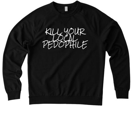 KYLP, a Deep Black Allmade Organic French Terry Crewneck Sweatshirt