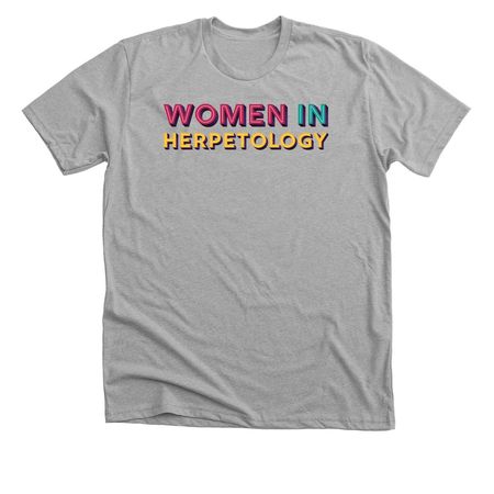 Women in Herpetology Shirts, a Athletic Heather Premium Unisex Tee