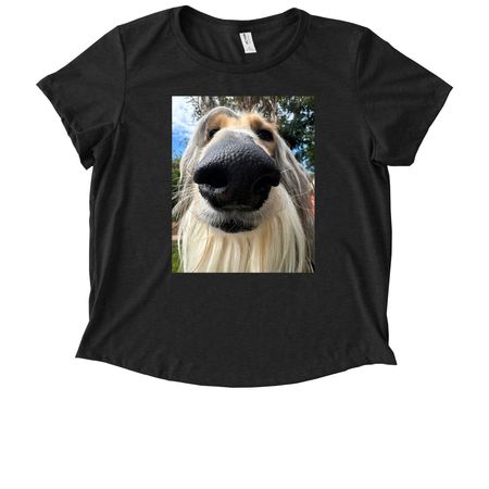 Fancy Pony Forever, a Space Black Allmade Eco Triblend Women?s Scoop Neck Tee