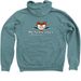 Support Avian Research & Conservation Efforts, a Heather Deep Teal Zip Up Hoodie (back-view)