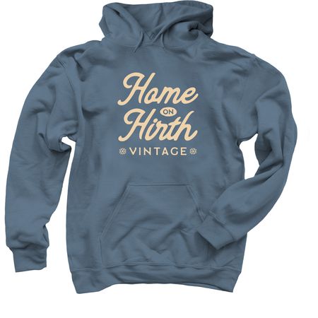 Stacked Logo Apparel (BT Giveback), a Indigo Pullover Hoodie