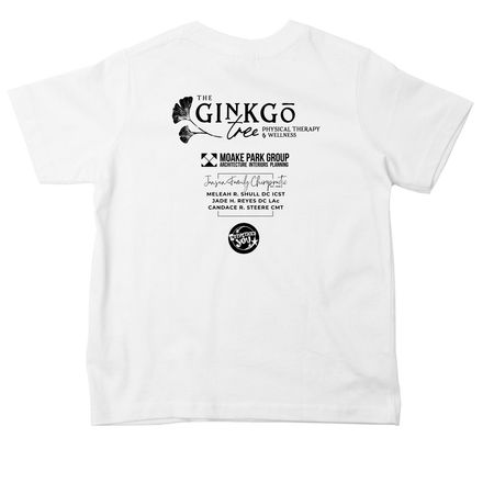 She Means Business 2026 Toddler Sizes, a White Toddler Tee (back-view)