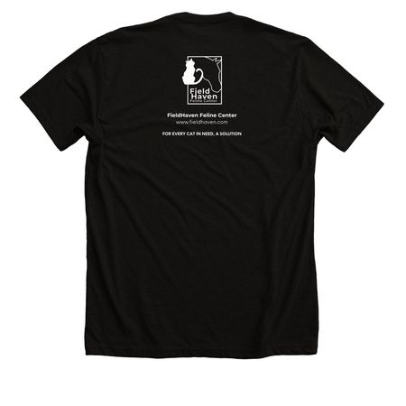 you say feral like it's a bad thing, a Solid Black Blend Premium Unisex Tee (back-view)