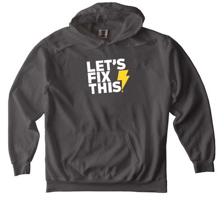 "Action Logo" hoodie, a Pepper Comfort Colors Pullover Hoodie
