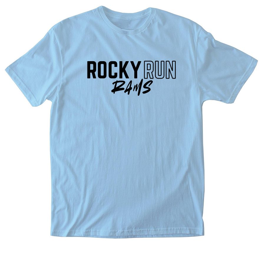 Rocky Run Rams, a Light Blue Softstyle Cotton Tee