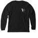ARM Long sleeve - Front and Back logo, a Solid Black Blend Premium Long Sleeve Tee