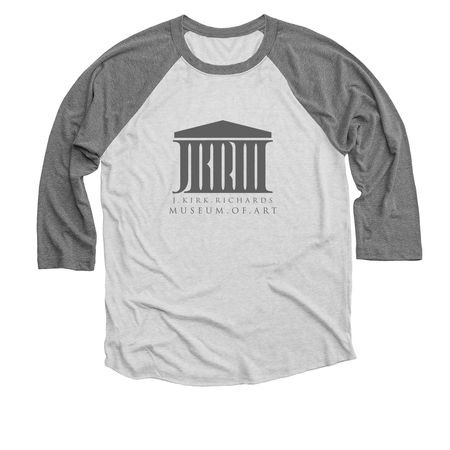 J. Kirk Richards Museum of Art, a Premium Heather and Heather White 3/4 Sleeve Baseball Tee