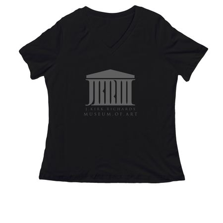 J. Kirk Richards Museum of Art, a Black Women's Relaxed V-Neck Tee