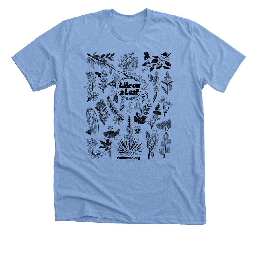 Pollinator Week 2026 Light Color Shirts, a Heather Carolina Blue Premium Unisex Tee
