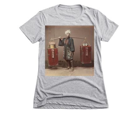 Carry 2, a Dark Heather Grey Women's Slim Fit Tee