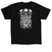 Personal Survival Tactics Gas Mask T-Shirt, a Black Classic Unisex Tee (back-view)