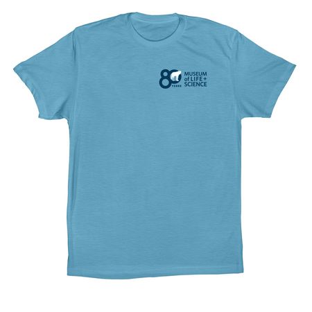 Celebrating 80 Years - Red Wolf T-shirts, a Ocean Blue Premium Cotton Tee