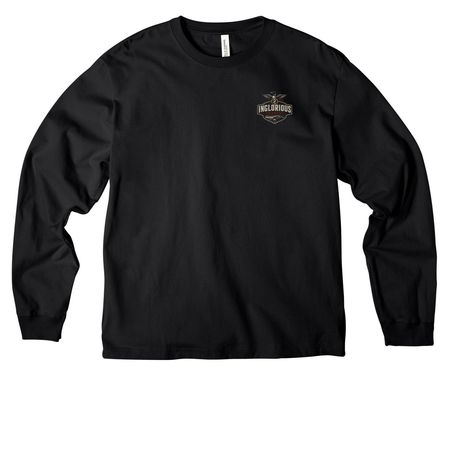 Inglorious Barbers Shop Shirt, a Black Unisex Heavyweight Long Sleeve Tee