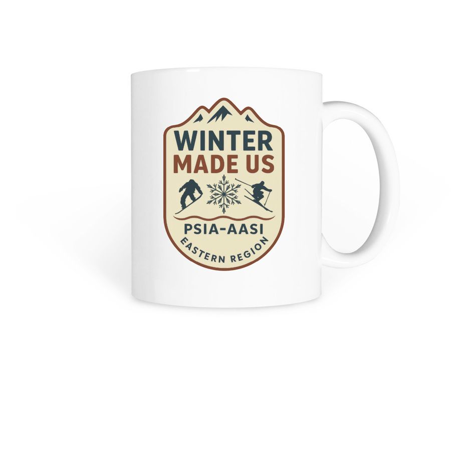 PSIA-AASI Eastern Region 2025 Design - mugs, a White Coffee Mug