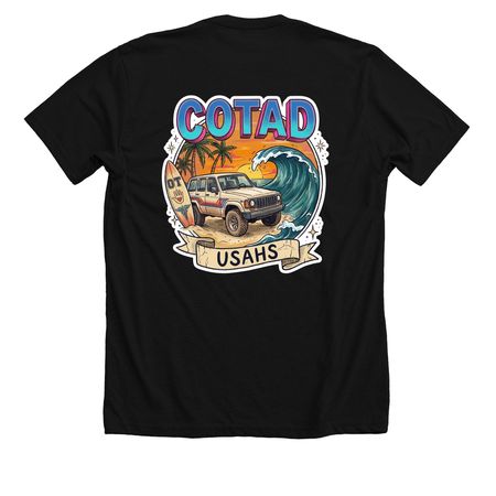 COTAD MERCH - MIAMI VICE, a Solid Black Blend Premium Unisex Tee