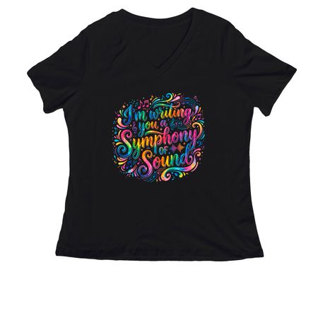 The Mixed Tape - Jack's Mannequin, a Black Women's Relaxed V-Neck Tee