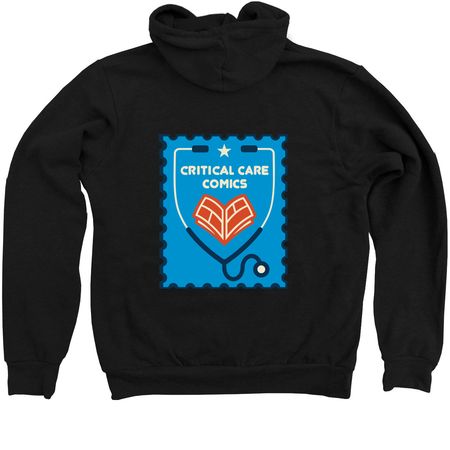 Zip Up Hoodies, a Black Zip Up Hoodie (back-view)
