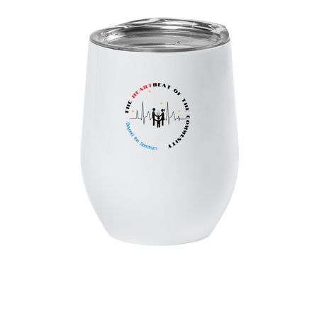 Beyond the Spectrum Academy Fundraiser, a White Insulated Wine Cup
