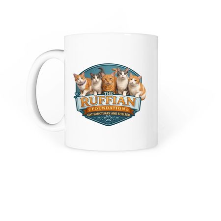 Mugs for the Mission, a White Coffee Mug (back-view)