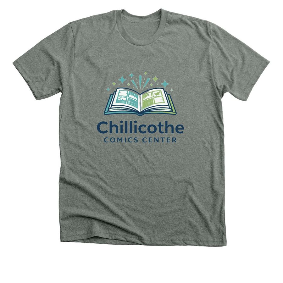 Support Chillicothe Comics Center&nbsp;, a Deep Heather Premium Unisex Tee