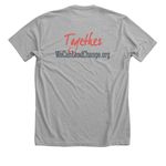 We Can Lead Change shirts, a Athletic Heather Premium Unisex Tee (back-view)