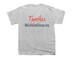 We Can Lead Change shirts, a Sport Grey Youth Unisex Tee (back-view)