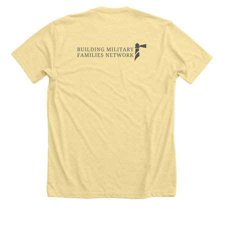 United in Building Families Bravo, a Heather French Vanilla Premium Unisex Tee (back-view)