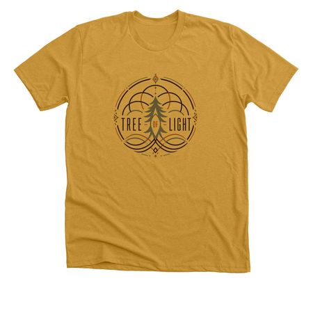 Night Reflect, a Heather Mustard Premium Unisex Tee
