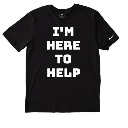 EVENT VOLUNTEER SHIRT, a Black Nike Dri-FIT Jersey Blend Performance Tee