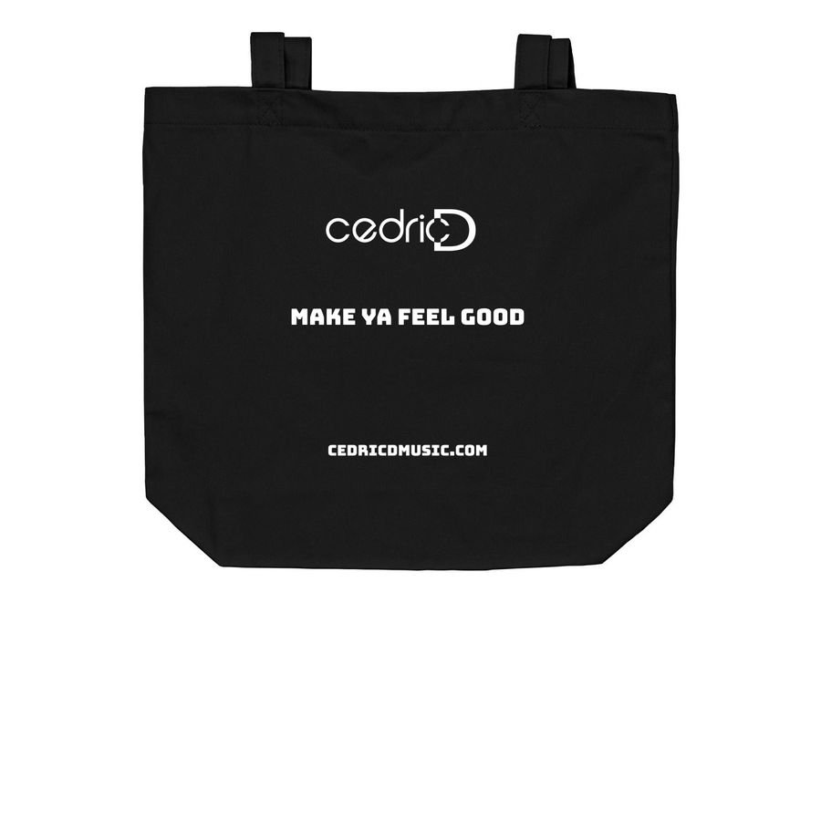 Cedric D Tote Bag, a Black Organic Cotton Tote Bag