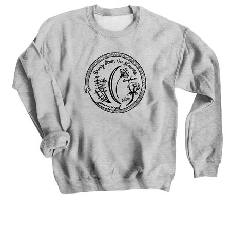 Bring Down the Flowers, a Sport Grey Crewneck Sweatshirt