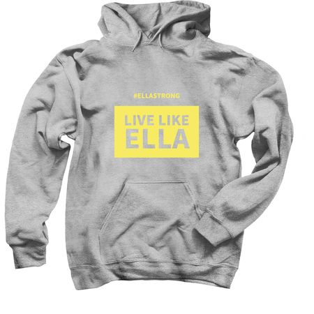 Live Like Ella, a Sport Grey Pullover Hoodie
