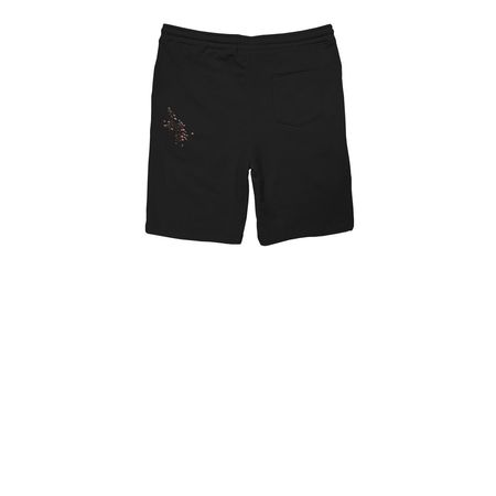 Whipped Capsule, a Black Midweight Fleece Shorts (back-view)