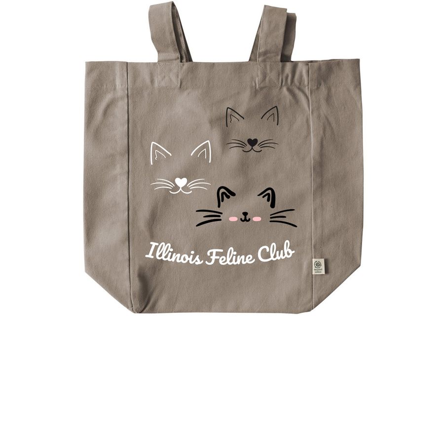 The Faces of Cats, a Pumice Recycled Cotton Tote Bag