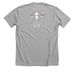 "A Silent War Within" Supporter Tee, a Athletic Heather Premium Unisex Tee (back-view)