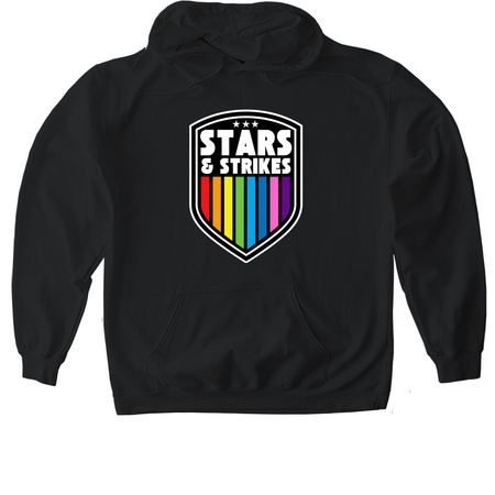 STARs & Strikes Apparel, a Black Gildan Softstyle Pullover Hoodie
