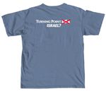 Justice for Charlie Kirk&nbsp;, a Blue Jean Comfort Colors Unisex Tee (back-view)