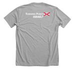 Justice for Charlie Kirk&nbsp;, a Athletic Heather Premium Unisex Tee (back-view)