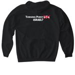 Justice for Charlie Kirk&nbsp;, a Black Gildan Softstyle Pullover Hoodie (back-view)