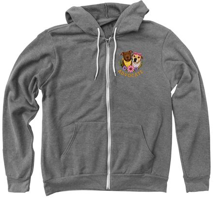 Advocate&nbsp;, a Deep Heather Zip Up Hoodie
