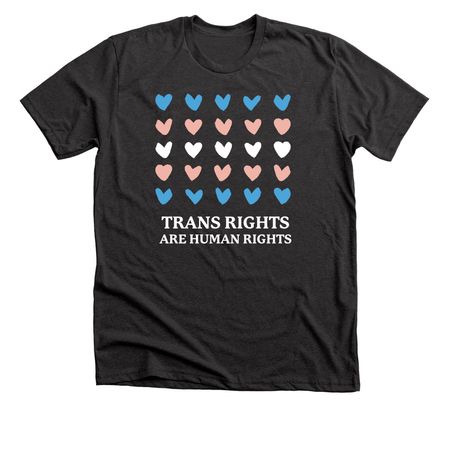 Trans Rights, a Dark Grey Heather Premium Unisex Tee