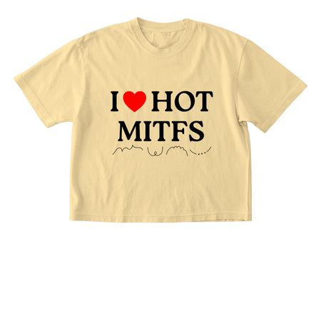 I heart hot mitfs, a Butter Comfort Colors Boxy Tee