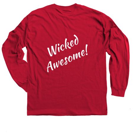 Boston Annie's Sub Shop&nbsp;, a Red Classic Long Sleeve Tee (back-view)