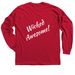 Boston Annie's Sub Shop&nbsp;, a Red Classic Long Sleeve Tee (back-view)