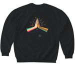 Rotarians Unite for Good, a Black Softstyle Crewneck Sweatshirt (back-view)