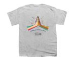 Rotarians Unite for Good, a Sport Grey Youth Unisex Tee (back-view)