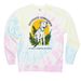 Cultivate Compassion - Pit Bull, a Sunset Swirl Tie Dye Crewneck Sweatshirt