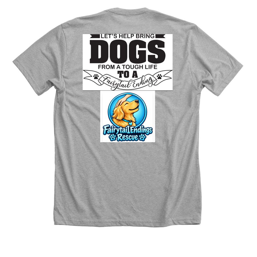 Be a voice for the animals&nbsp;, a Athletic Heather Premium Unisex Tee (back-view)
